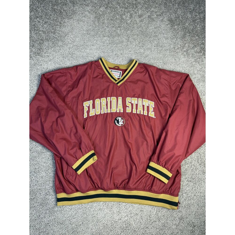 VTGFlorida State Seminoles Jacket Mens XL Red NCAA Football Pullover Foot Locker